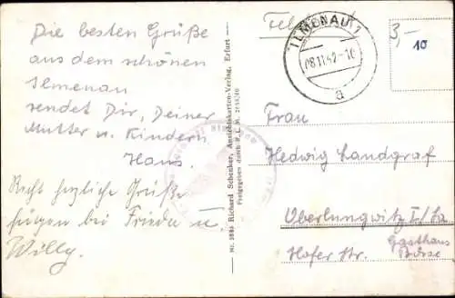 Ak Ilmenau in Thüringen, Manebach, Panorama