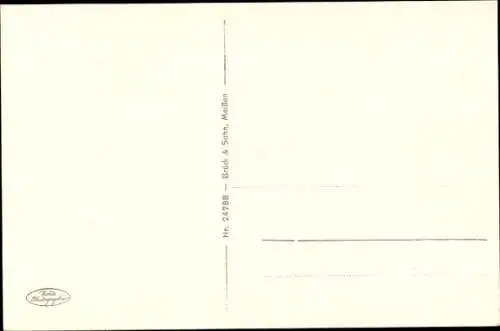 Ak Radebeul Sachsen, Blick über die Dächer zum Spitzhaus