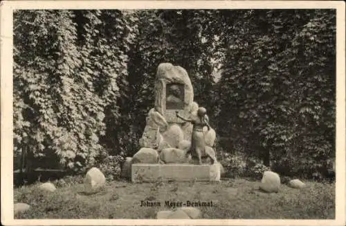 Ak Wilster in Holstein, Johann Meyer Denkmal