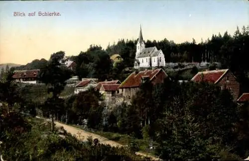 Ak Schierke Wernigerode am Harz, Teilansicht