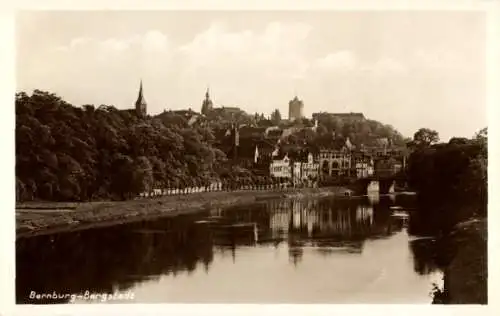 Ak Bernburg an der Saale, Teilansicht