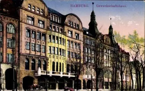 Ak Hamburg Mitte Altstadt, Gewerkschaftshaus