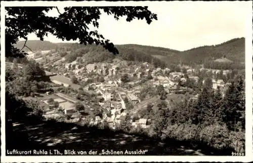 Ak Ruhla in Thüringen, Blick von der schönen Aussicht, Panorama