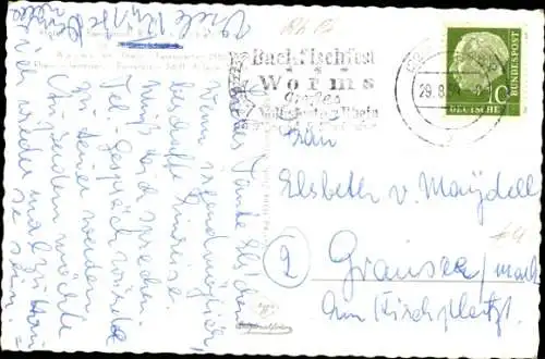 Ak Worms am Rhein, Hotel Rheinischer Hof