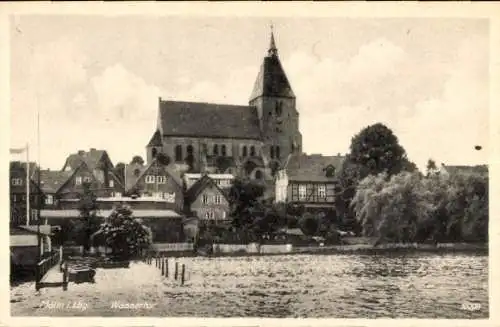 Ak Mölln im Herzogtum Lauenburg, Wassertor, Kirche