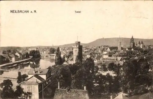 Ak Heilbronn am Neckar, Stadtpanorama