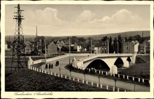 Ak Saarlautern Saarlouis im Saarland, 1. Saarbrücke