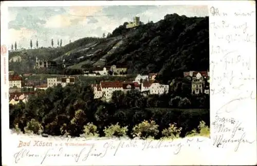 Ak Bad Kösen Naumburg an der Saale, Teilansicht, Wilhelmsburg