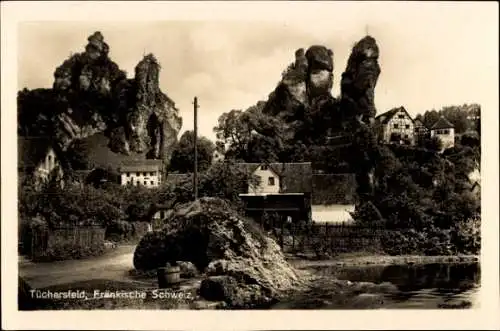 Ak Tüchersfeld Pottenstein in Oberfranken, Teilansicht