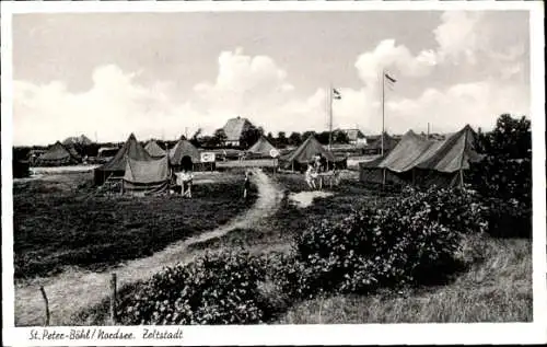 Ak Böhl Sankt Peter Ording in Nordfriesland, Zeltstadt