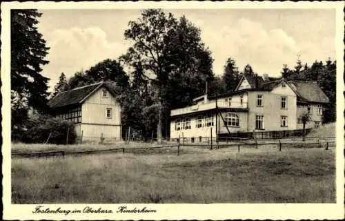 Ak Festenburg Altenau Schulenberg Clausthal Zellerfeld im Oberharz, Kinderheim