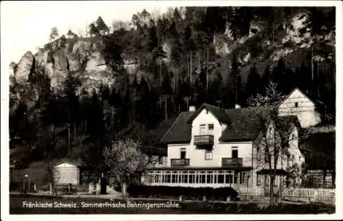 Ak Behringersmühle Gößweinstein in Oberfranken, Hotel und Pension Stern, Inh. H. Oppermann