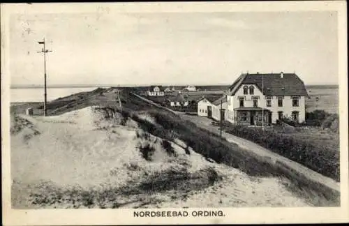 Ak Sankt Peter Ording in Nordfriesland, Hotel Utholm, Dünen, Deich