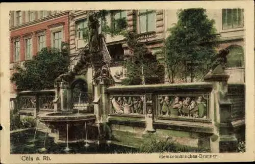 Ak Köln am Rhein, Heinzelmännchen-Brunnen