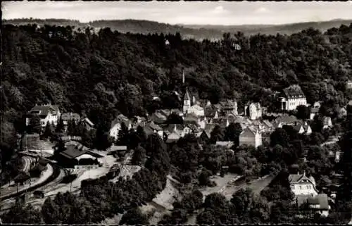 Ak Pforzheim im Schwarzwald, Dill-Weißenstein, Totalansicht