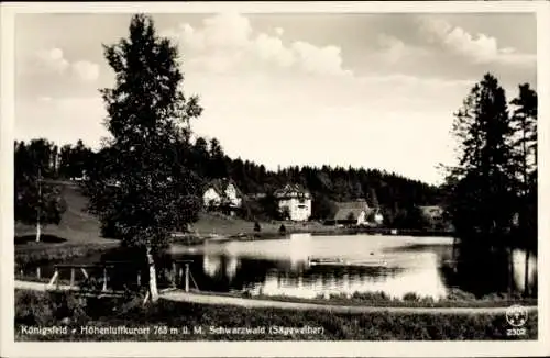 Ak Königsfeld im Schwarzwald, Partie am Sägeweiher 