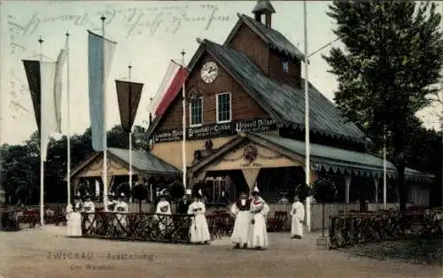 Ak Zwickau in Sachsen, Gewerbeausstellung 1906, Bräustübl