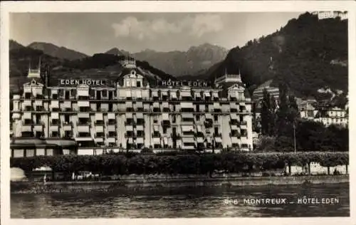 Ak Montreux Kanton Waadt Schweiz, Hotel Eden