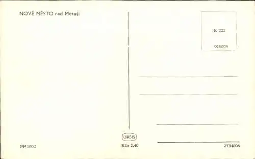 Ak Nové Město nad Metují Neustadt an der Mettau Reg. Königgrätz, Platz
