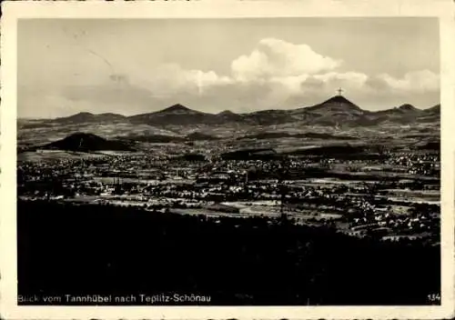 Ak Teplice Šanov Teplitz Schönau Region Aussig, Gesamtansicht