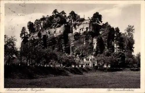 Ak Sloup v Čechách Bürgstein Region Reichenberg, Einsiedlerstein