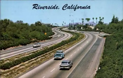 Ak Riverside County Kalifornien USA, Autobahn