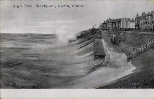 Ak Blackpool Nordwestengland, Flut