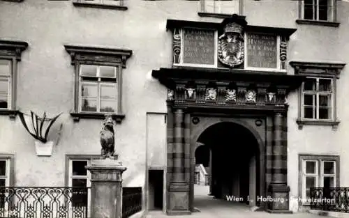 Ak Wien 1 Innere Stadt, Hofburg, Schweizertor