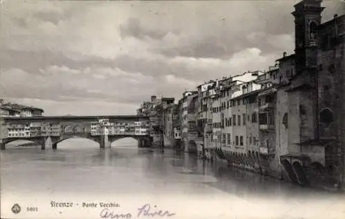 Ak Firenze Florenz Toscana, Ponte Vecchia