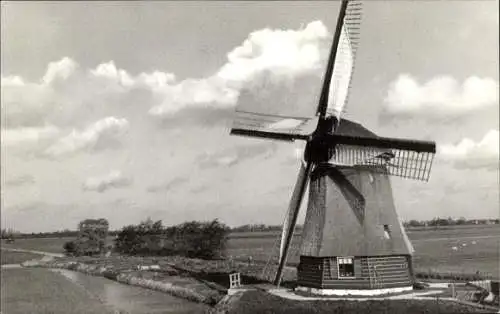 Ak Schellinkhout Nordholland, Poldermolen De Groote Molen