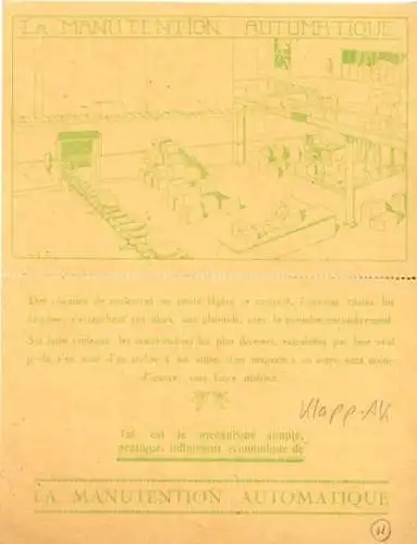 Klapp-Ak-Reklame, automatische Handhabung, einfacher Mechanismus