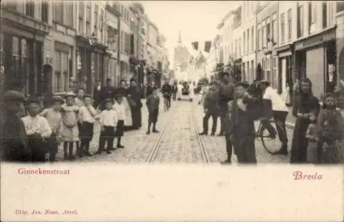 Ak Breda Nordbrabant Niederlande, Ginnekenstraat