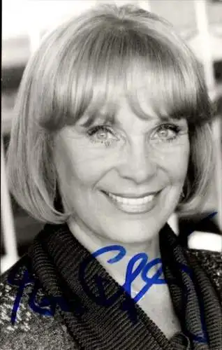 Ak Schauspielerin Eva Pflug, Portrait, Autogramm