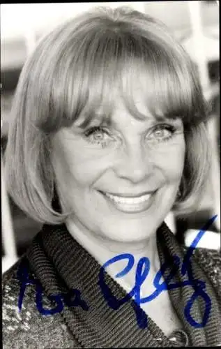 Ak Schauspielerin Eva Pflug, Portrait, Autogramm