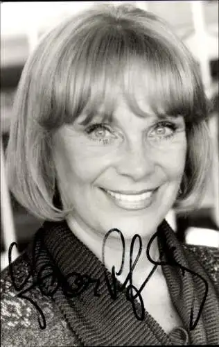 Ak Schauspielerin Eva Pflug, Portrait, Autogramm