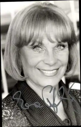 Ak Schauspielerin Eva Pflug, Portrait, Autogramm