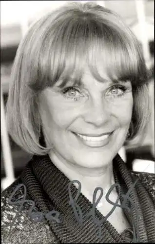 Ak Schauspielerin Eva Pflug, Portrait, Autogramm