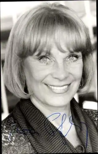 Ak Schauspielerin Eva Pflug, Portrait, Autogramm