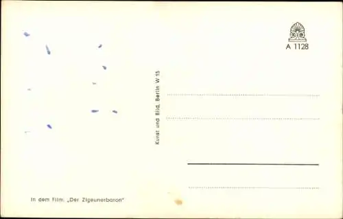 Ak Schauspielerin Margit Saad, Portrait, Rose, Film Der Zigeunerbaron, Autogramm