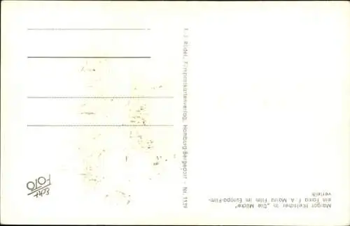 Ak Schauspielerin Margot Hielscher, Portrait, in Die Mücke, Autogramm