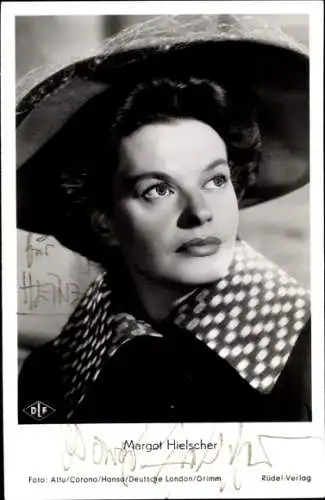 Ak Schauspielerin Margot Hielscher, Portrait, Film Anastasia, Autogramm