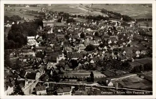 Ak Oettingen in Bayern, Fliegeraufnahme