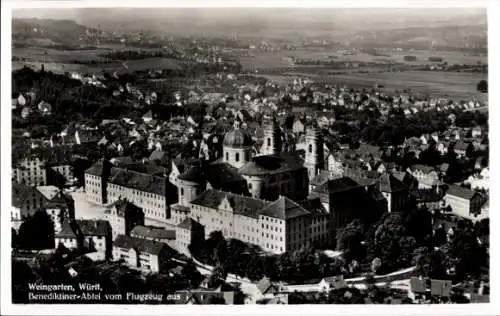 Ak Weingarten in Württemberg, Fliegeraufnahme