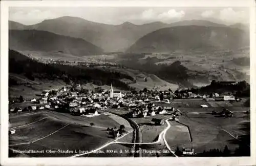 Ak Oberstaufen im Allgäu, Fliegeraufnahme