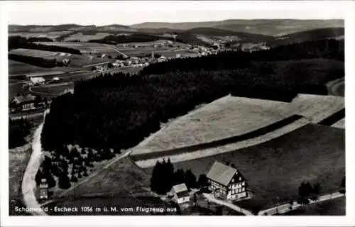 Ak Escheck Schönwald im Schwarzwald, Fliegeraufnahme