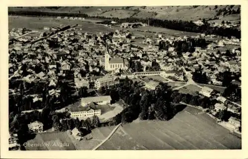 Ak Oberstdorf im Oberallgäu, Fliegeraufnahme