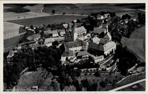 Ak Klosterberg Hohenwart in Oberbayern, Fliegeraufnahme