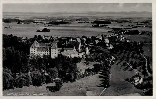 Ak Wolfegg im Allgäu, Fliegeraufnahme