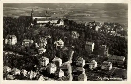 Ak Fulda in Hessen, Kloster Frauenberg, Fliegeraufnahme