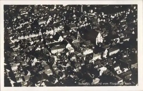 Ak Schwäbisch Gmünd in Württemberg, Fliegeraufnahme